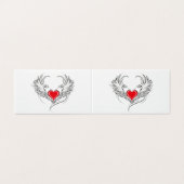 Red Angel Heart with wings (Outside Unfolded)