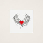 Red Angel Heart with wings (Front)