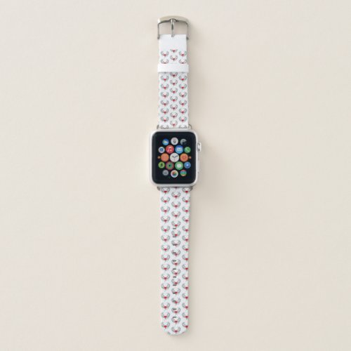 Red Angel Heart with wings Apple Watch Band