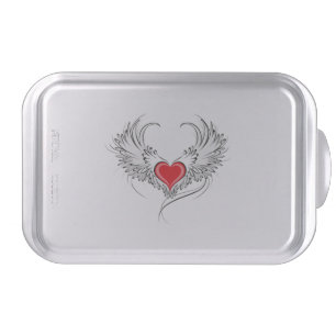 Red Angel Heart with wings Cake Pan