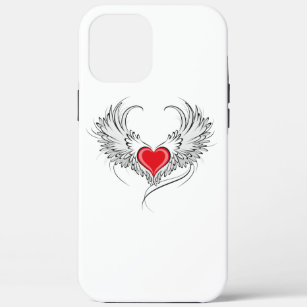 Red Angel Heart with wings iPhone 12 Pro Max Case