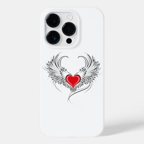 Red Angel Heart with wings Case_Mate iPhone 14 Pro Case