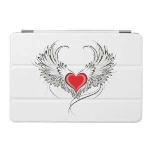 Red Angel Heart with wings iPad Mini Cover