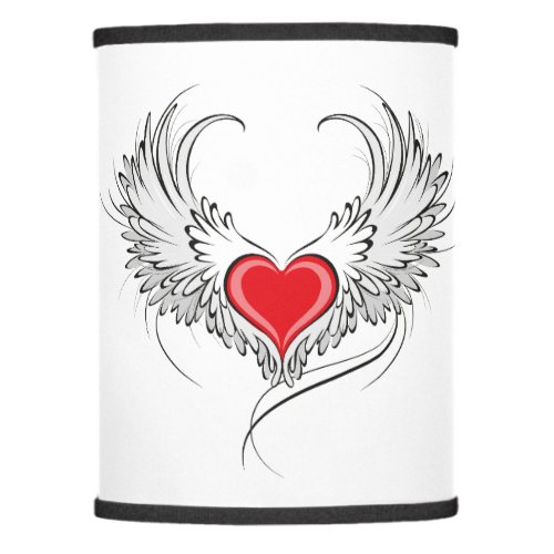 Red Angel Heart with wings Lamp Shade