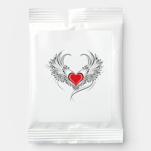 Red Angel Heart with wings Lemonade Drink Mix (Front)