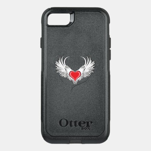Red Angel Heart with wings OtterBox Commuter iPhone SE87 Case