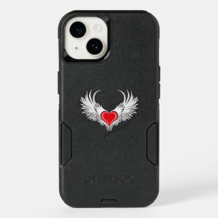 Red Angel Heart with wings OtterBox iPhone 14 Case