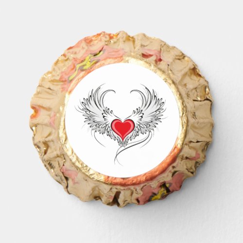 Red Angel Heart with wings Reeses Peanut Butter Cups