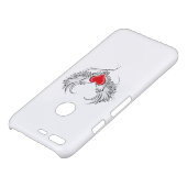Red Angel Heart with wings Uncommon Google Pixel Case (Top)