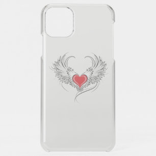 Red Angel Heart with wings iPhone 11 Pro Max Case