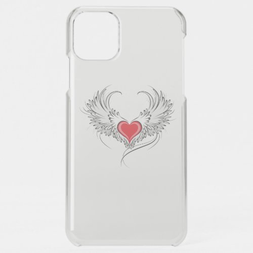 Red Angel Heart with wings iPhone 11 Pro Max Case