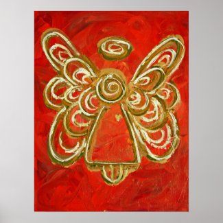 Red Angel Poster Print