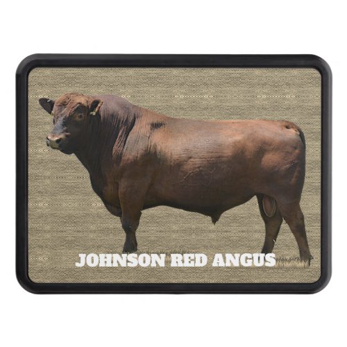 Red Angus Bull Car  Hitch Cover