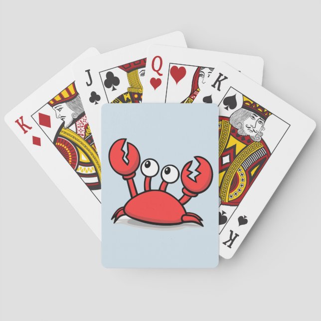 Red animated Crab Poker Cards (Back)