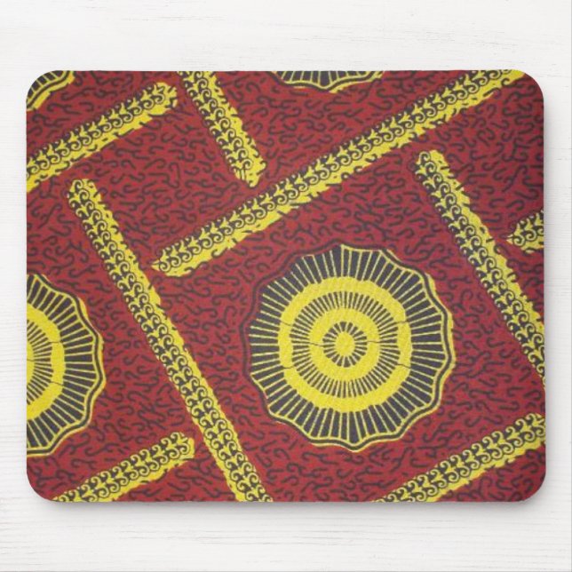 Red Ankara Mouse Pad (Front)