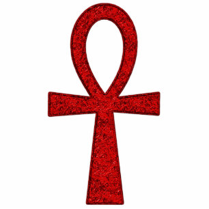 Red Ankh Photo Sculpture