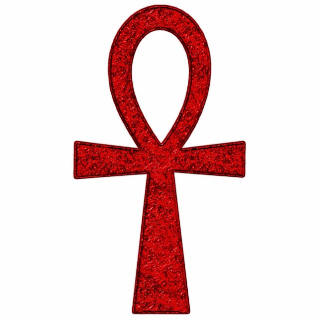 Red Ankh Photo Sculpture (Front)