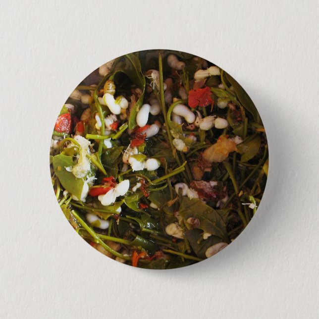 Red Ant Egg Salad ... Thai Street Food Pinback Button (Front)