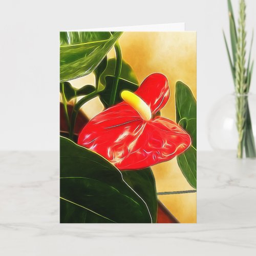 Red Anthurium Floral Photography Template