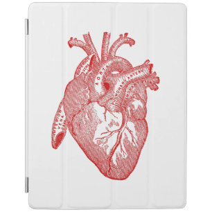 Red Antique Anatomical Heart iPad Smart Cover