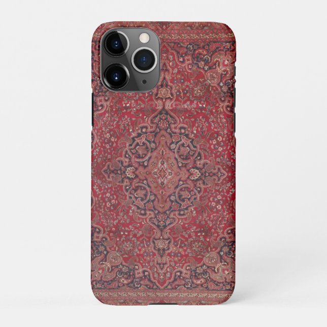 Red Antique Carpet iPhone Case (Back)
