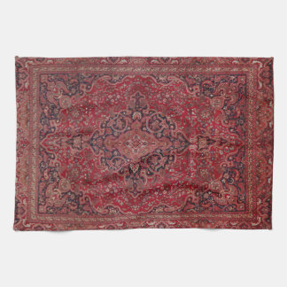 Red Antique Carpet Kitchen Towel
