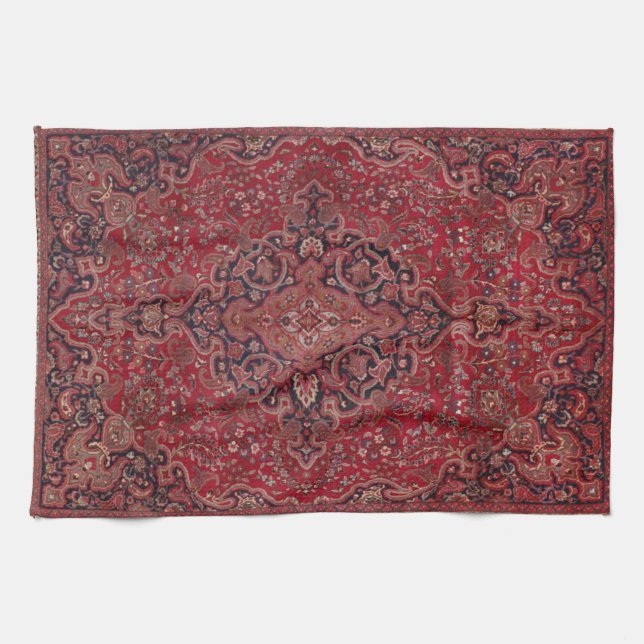  Red Antique Carpet Kitchen Towel (Horizontal)