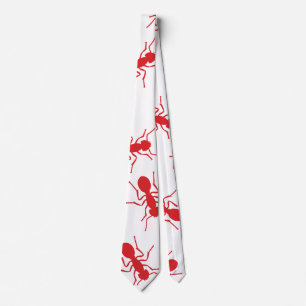 Red ants, ant nest. Halloween party Neck Tie