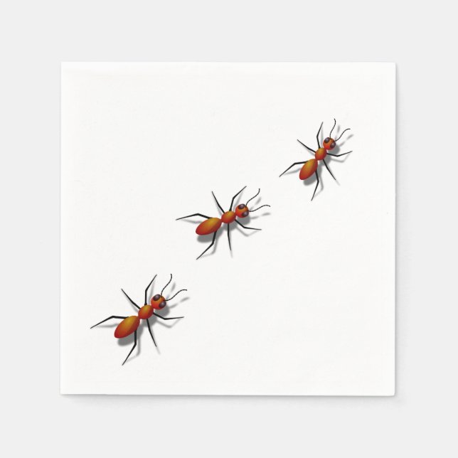 Red Ants at Your Picnic Paper Napkins (Front)