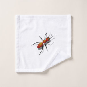 Red Ants Crawling In Your Home Wash Cloth