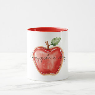 Red Apple A Day Mug
