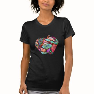Red Apple Art T-Shirt, Teacher Gift T-Shirt