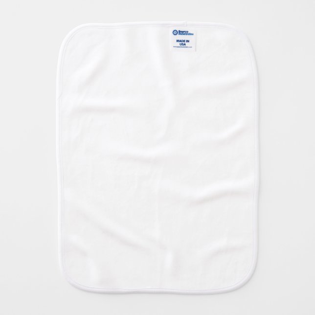 Red Apple  Baby Burp Cloth (Back)