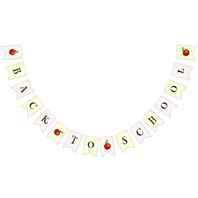 Red apple bunting flags (All)