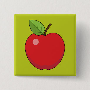 Red Apple Button