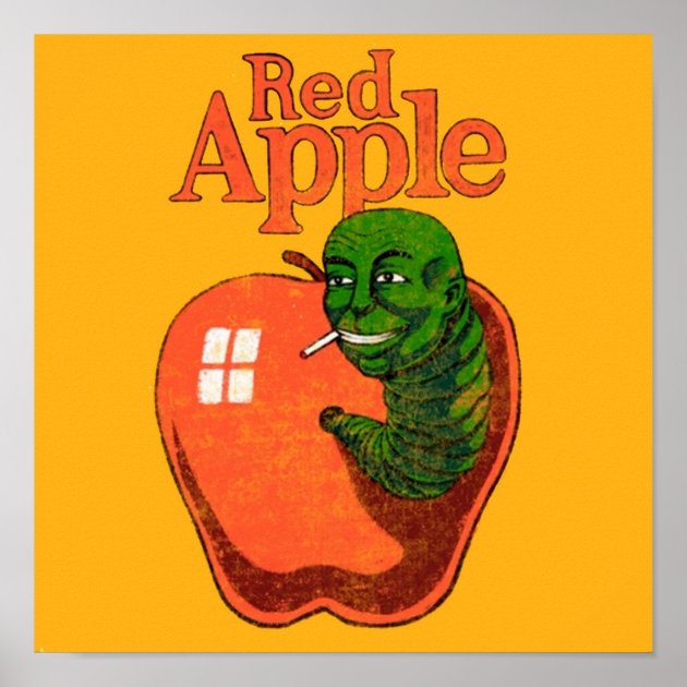 red apple cigarettes Brand from Tarantinos movies Poster | Zazzle