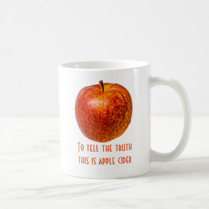 Red apple coffee mug