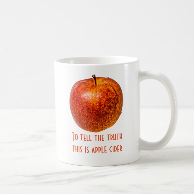 Red apple coffee mug (Right)