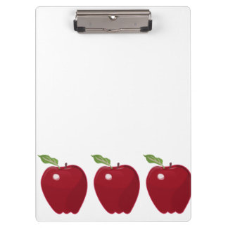 Red Apple Design Clipboard