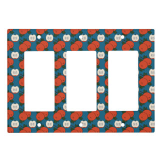 Red Apple Double Rocker Light Switch Cover