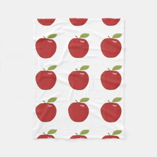 red apple fleece blanket