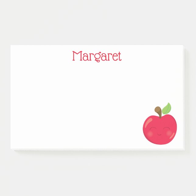 Red Apple for the Teacher Post-it Notes (Front)