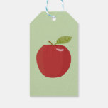 red apple gift tags
