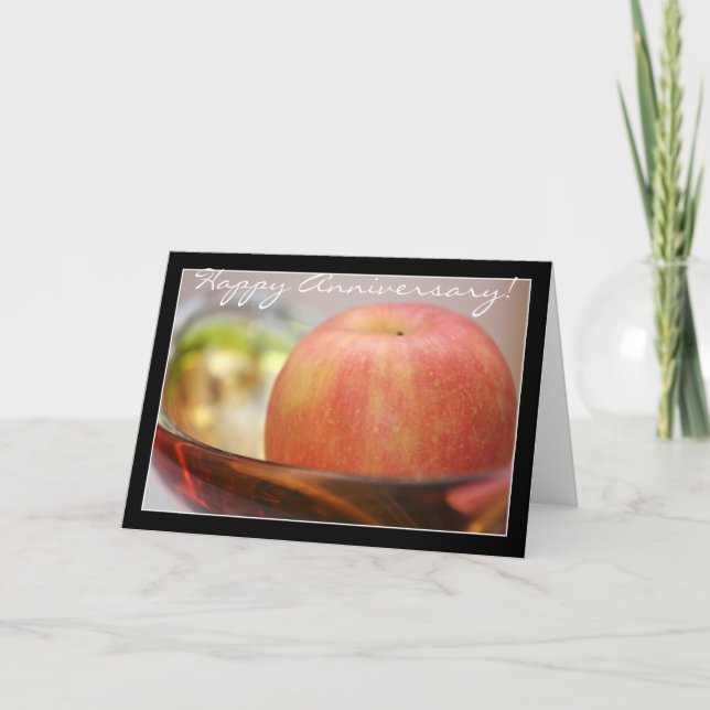 Red Apple Greeting Card (Front)