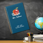 Red Apple Kindergarten Teacher Planner<br><div class="desc">Red Apple Illustration paired with personalization and Kindergarten teacher typography including school year,  school name and customizable apple-solutely loving it saying in the back. Designed for and inspired by all the teachers who excel at what they do,  preparing their lessons and taking care of our children’s education.</div>