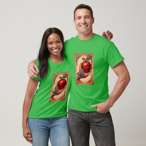 Red Apple Loves Squeeze design T_Shirt