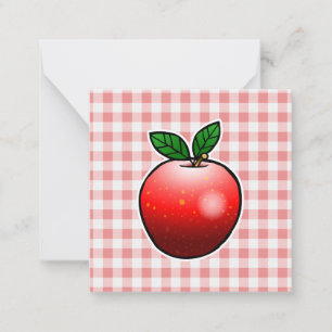 Red Apple Mothers Day Note Card