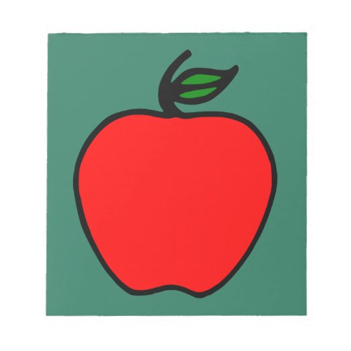 Red Apple Notepad Gift