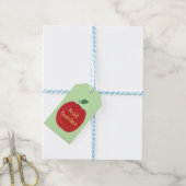 Red Apple Painting Best Teacher Gift Tags (With Twine)