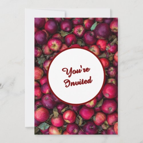 Red Apple Party Customizable 